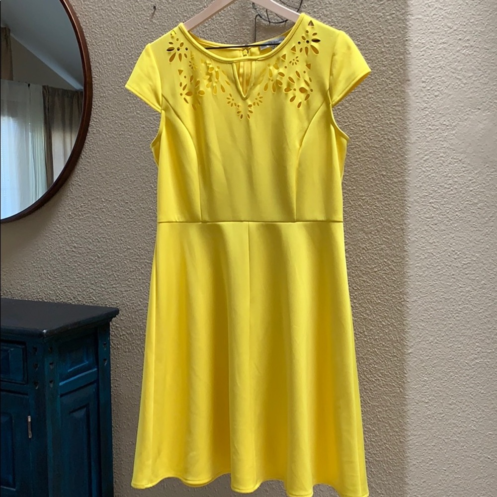 Sandra Darren Yellow Dress